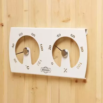 Термометр-гигрометр, 29,5х15х3,5 см, белый v-t010