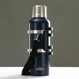 Термос мастер к volume, 4 л, 1544.5 см с кружкой, сохраняет тепло до 60 ч, нержавеющая сталь, синий