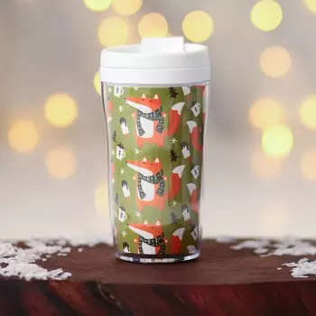 Термостакан новогодний пластиковый