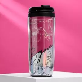 Термостакан с голографической вставкой