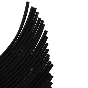 Термоусаживаемая трубка 4/2 мм, черная, упаковка 20 шт. по 1 м