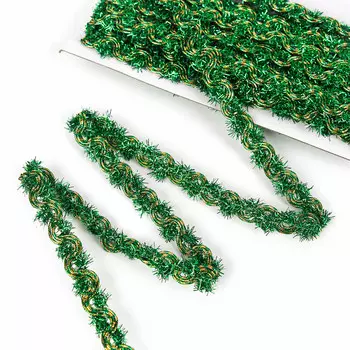 Тесьма зеленая, 1,5 см, в рулоне 10 м