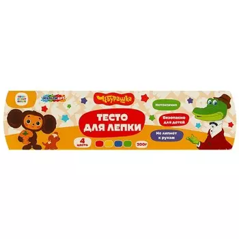 Тесто для лепки Чебурашка, МУЛЬТИ АРТ PD4-CHEBU