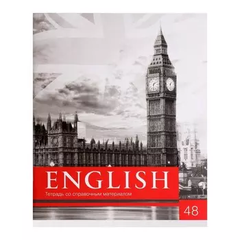 Тетрадь предметная 48 листов в клетку calligrata,