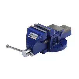 Тиски слесарные тундра, с наковальней, высокопрочный чугун вч-40, 75 мм