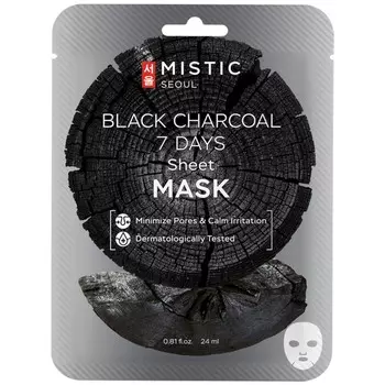 Тканевая маска для лица с древесным углем