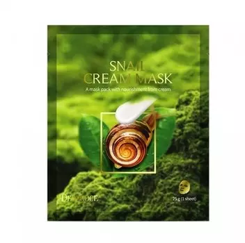 Тканевая маска для лица с муцином улитки с кремовой пропиткой