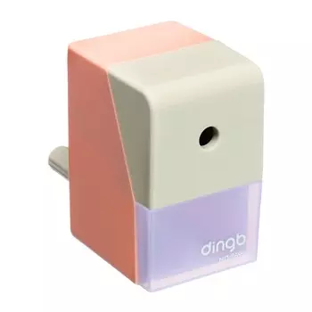 Точилка механическая с контейнером классика розовый