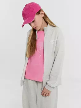 Толстовка для девочек серая с надписью