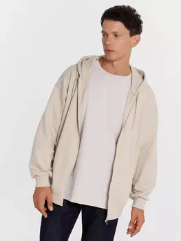 Толстовка мужская в холодном бежевом цвете