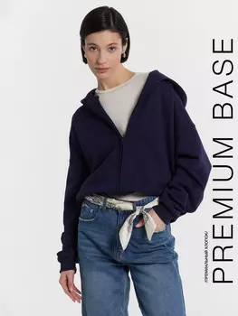 Толстовка женская синяя