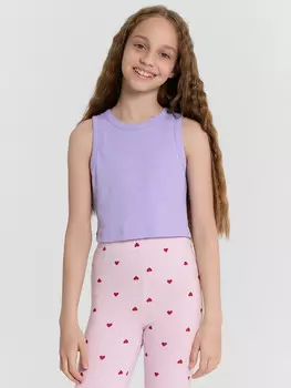 Топ для девочек лавандовый