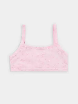 Топ для девочек розовый с контурными собачками