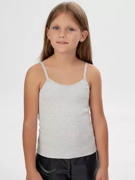 Топ для девочек серый
