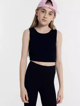 Топ для девочек в черном цвете