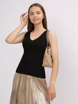 Топ женский без рукавов кроп-топ майка