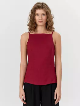 Топ женский бордовый