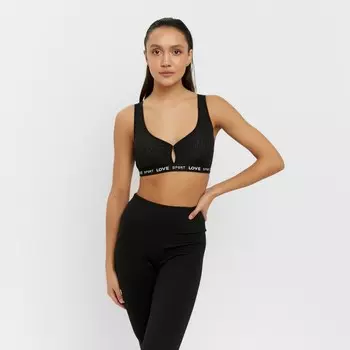 Топ женский цвет черный, размер 42-44