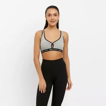 Топ женский цвет серо-зеленый, размер 42-44