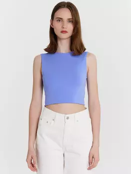 Топ женский фиолетовый укороченный