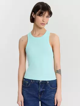 Топ женский голубой