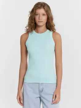 Топ женский голубой