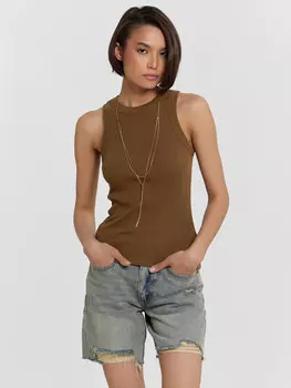 Топ женский коричневый