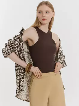 Топ женский коричневый