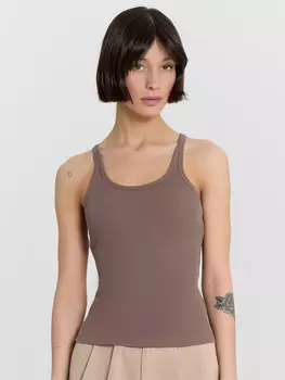 Топ женский коричневый