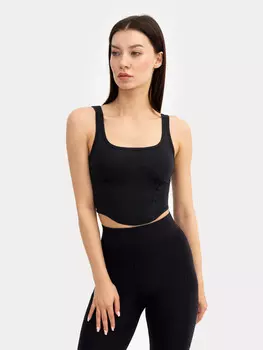 Топ женский спортивный прилегающего силуэта