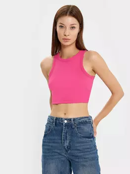 Топ женский укороченный в цвете фуксия