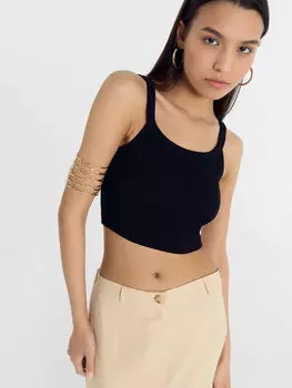 Топ женский в черном цвете