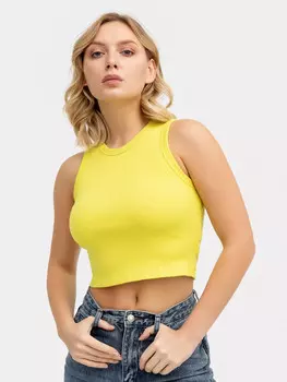 Топ женский в лаймово-желтом цвете