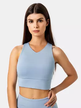 Топ женский в пыльно-голубом оттенке