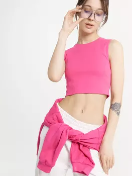 Топ женский в ярко-розовом цвете