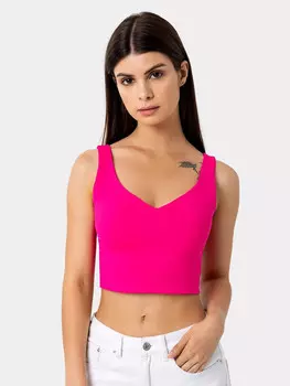 Топ женский в ярко-розовом оттенке