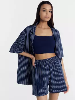 Топ женский в темно-синем цвете