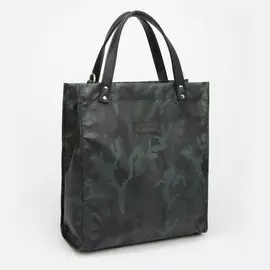 Тоут, отдел на молнии, длинный ремень, цвет хаки