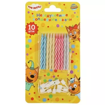 Товары для праздника - свечи ТРИ КОТА, ЧУДО ПРАЗДНИК MC-84283-3C