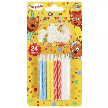 Товары для праздника - свечи Три Кота, ЧУДО ПРАЗДНИК CC-84280-3C