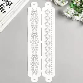 Пластиковый трафарет-бордюр для творчества