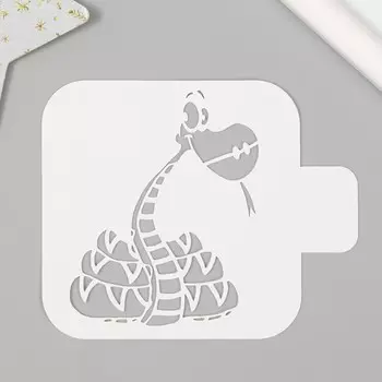 Трафарет новогодний пластиковый