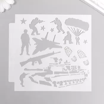 Пластиковый трафарет для творчества