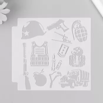 Пластиковый трафарет для творчества