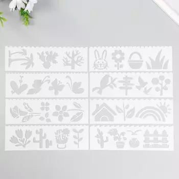 Трафарет с фигурным краем