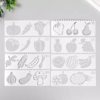 Трафарет с фигурным краем