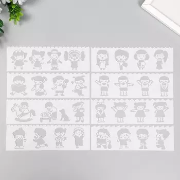 Трафарет с фигурным краем