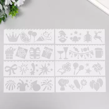 Трафарет с фигурным краем