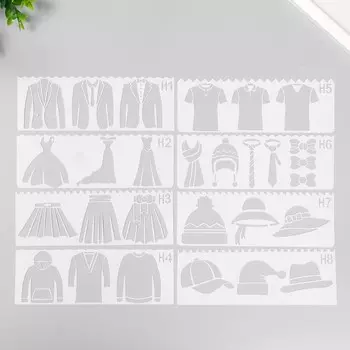 Трафарет с фигурным краем