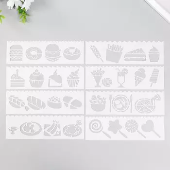 Трафарет с фигурным краем